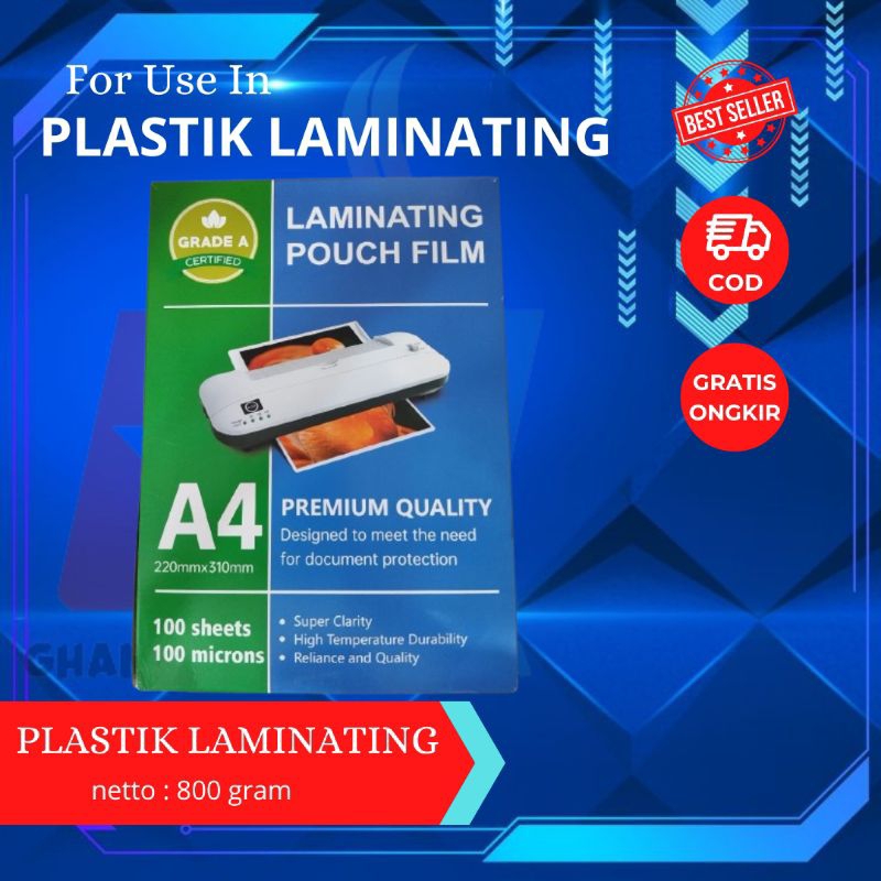 

Plastik Laminating Film A4 dan F4 Grade A