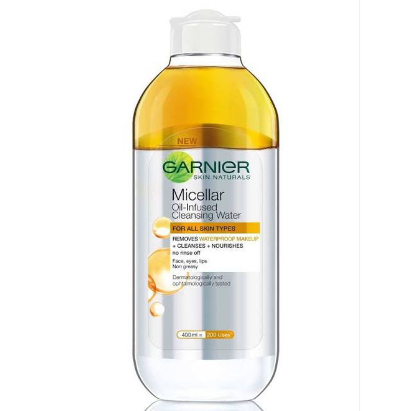 garnier micellar water oil infused