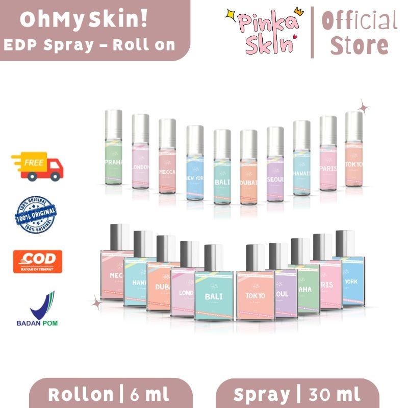 [DIST RESMI] OHMYSKIN EAU DE PARFUME | Parfume OhMySkin | EDP OhMySkin Rollon (6 ml) | EDP OhMySkin 