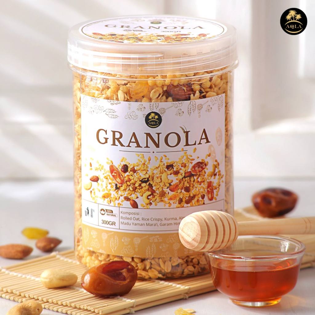 

CEMILAN SEREAL SEHAT KURMA GRANOLA KISMIS KACANG ALMOND