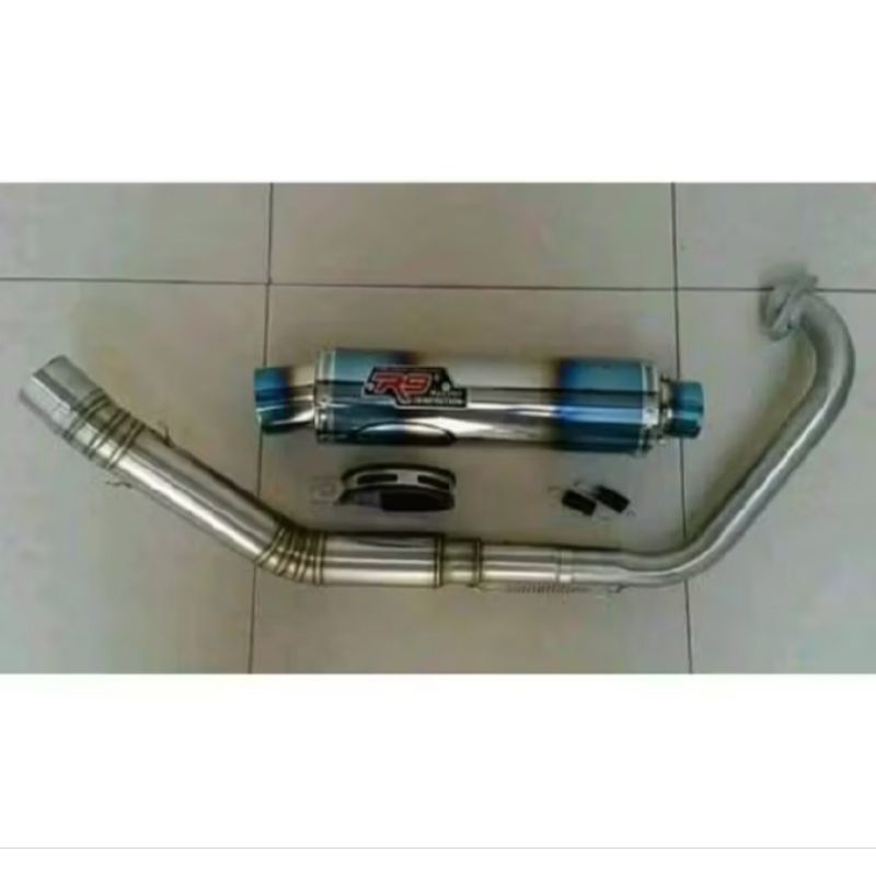 knalpot r9 new muggelo pnp vixion new satria fu vixion old mx king mx new mx old sonic150r dan lain