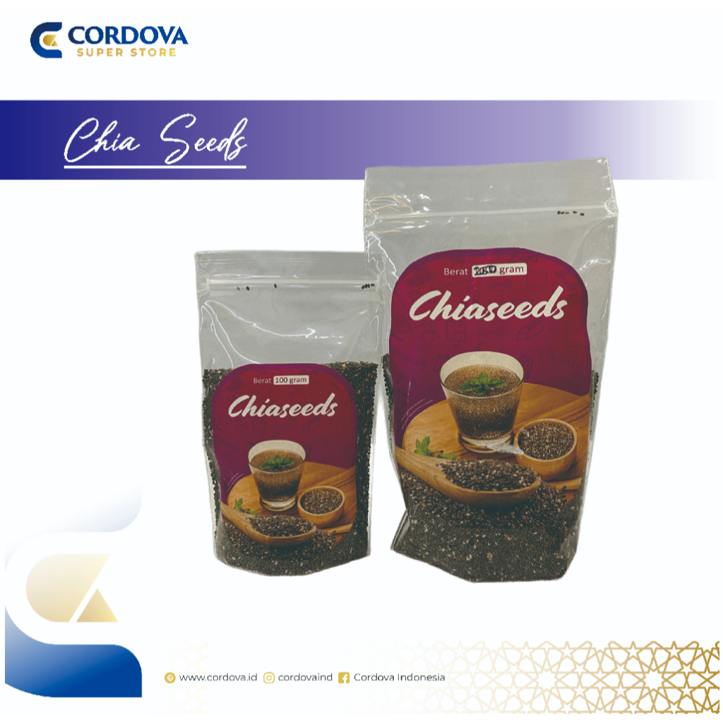 

Chiaseeds Organic Premium 100 gr 250 gr Oleh-oleh Umrah Haji | Cordova Super Store