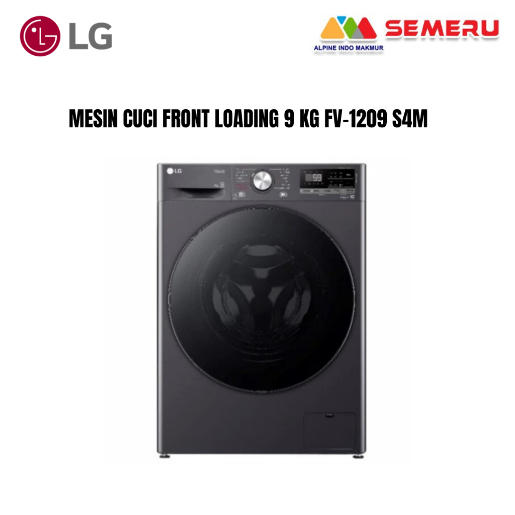 LG MESIN CUCI FRONT LOADING 9 KG FV-1209 S4M