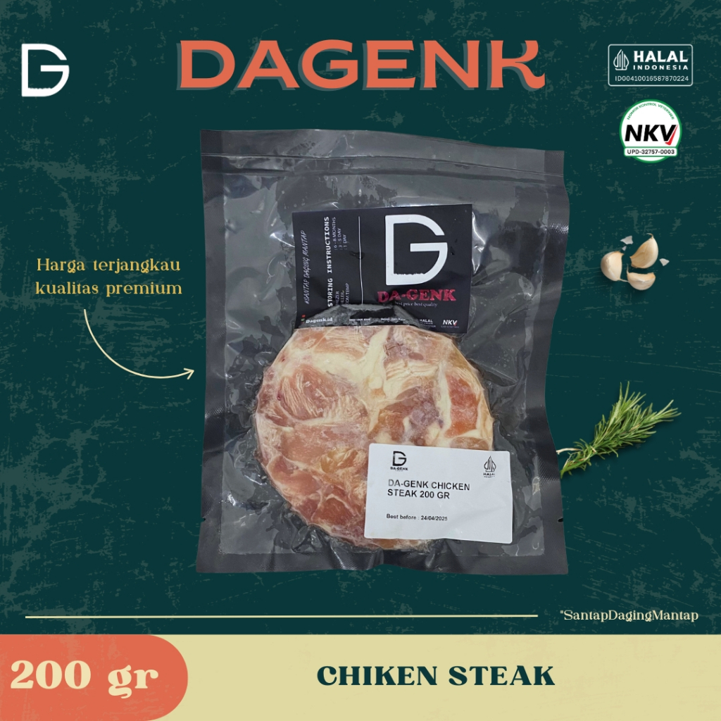

Chicken Steak 150gr & 200gr