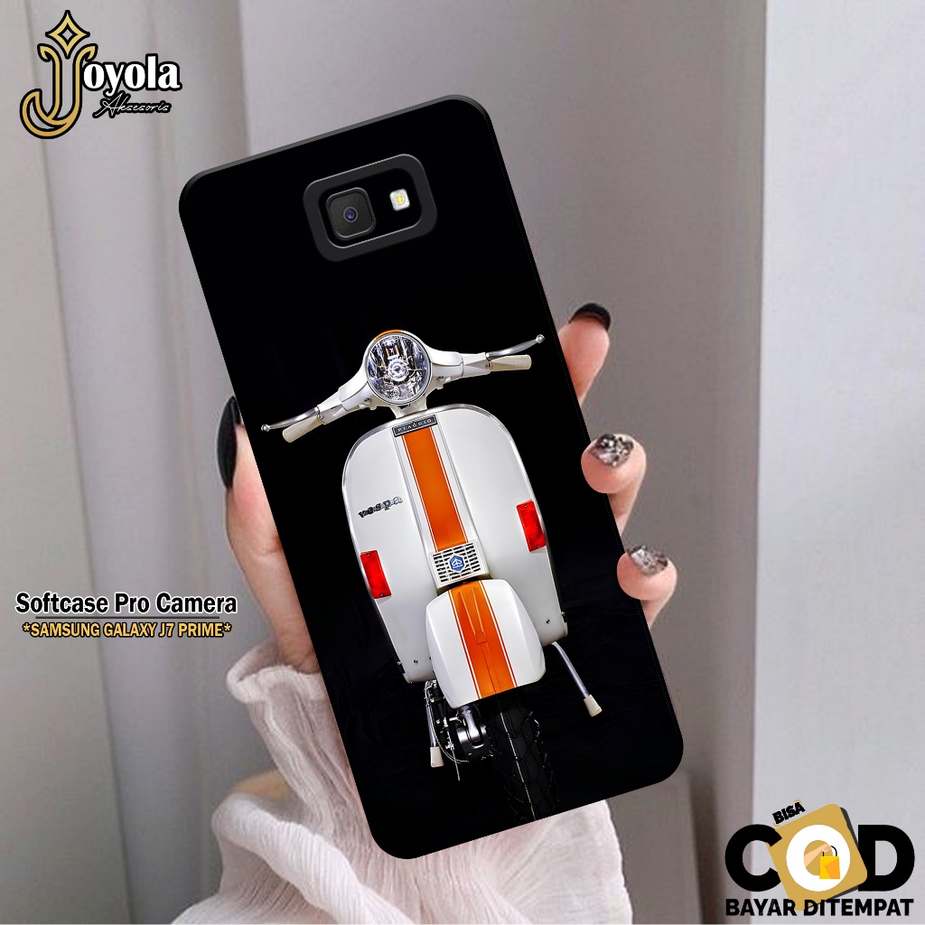 JOYOLA Case Samsung Galaxy J7 Prime Fashion Case Vespa Softcase Samsung Galaxy J7 Prime Pro Camera C