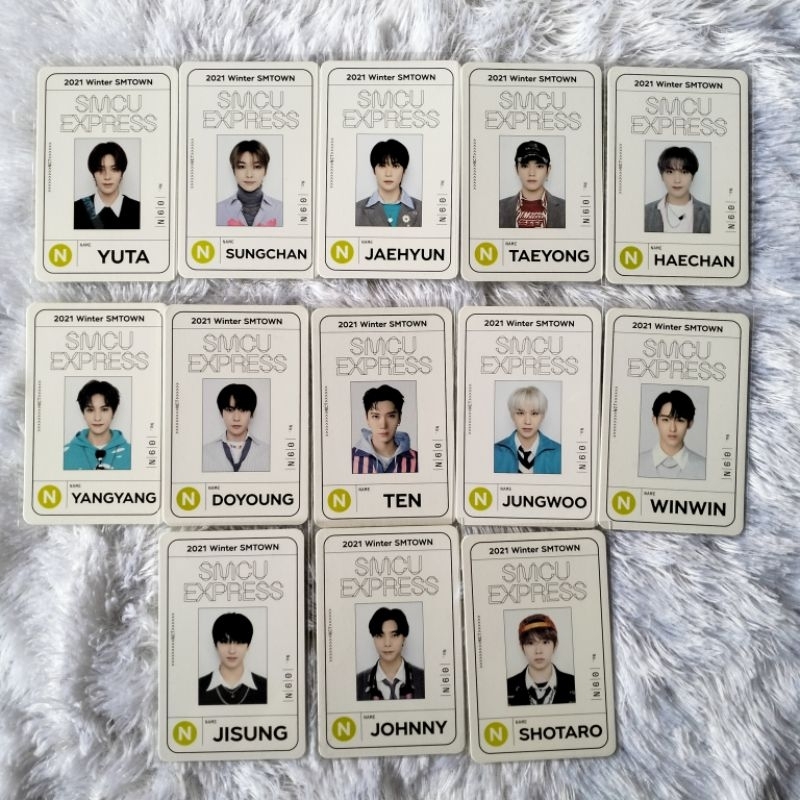 photocard nct passcard smcu smtown 2021 yuta jaehyun sungchan haechan taeyong yangyang jisung shotar