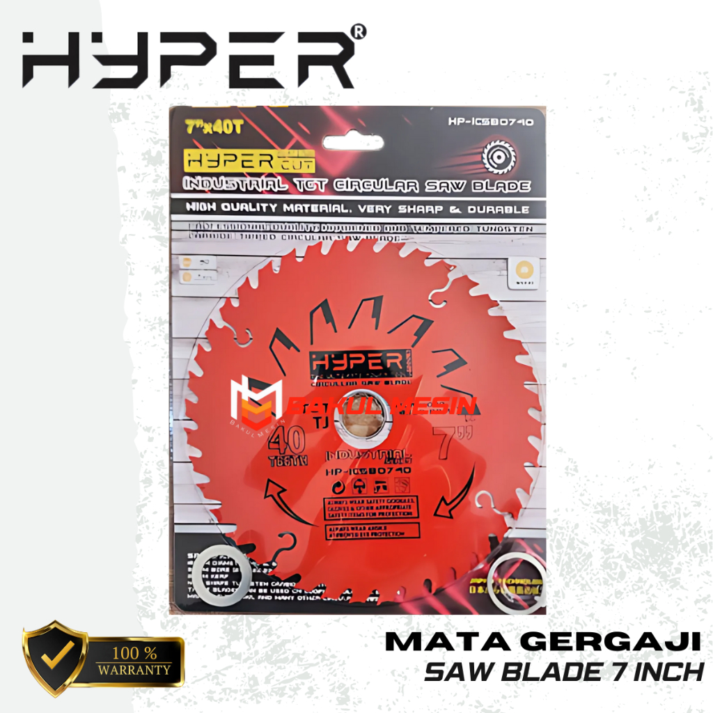 HYPER Mata Gergaji kayu Saw Blade 7 inch WOOD