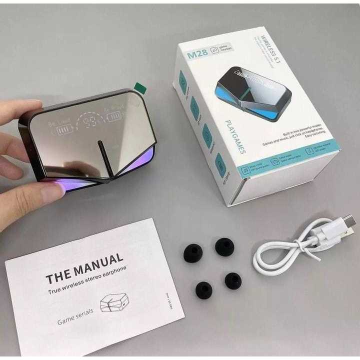 TWS M28 FREE JAM TANGAN