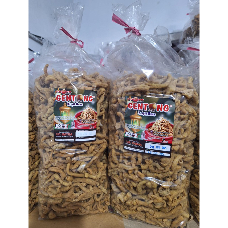 

KERIPIK USUS GENTONG 2KG EXP JUNI 2025 TERBARU KERIPIK USUS GENTONG