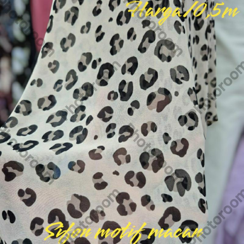 Kain sifon ceruty motif untuk dress, gamis, tunik, hijab dan pakaian wanita elegan
