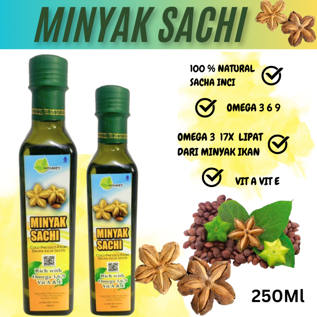 

Minyak Sacha Inchi 250 ml Minyak Sachi Premium Minyak Sachi Bagus Untuk Kesehatan