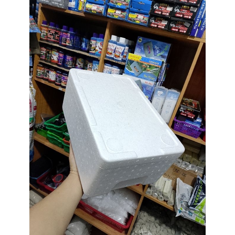 BOX STYROFOAM TUNA // 39x25x16 // TEMPAT PENYIMPANAN MAKANAN // KIRIM IKAN // KIRIM MAKAKAN ATAU BAR