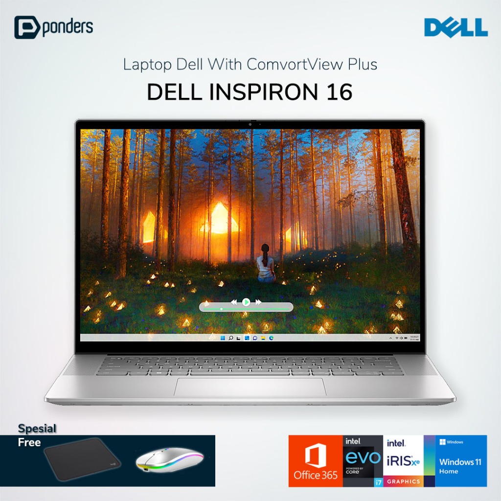 Dell Inspiron 16 5630 Laptop - Intel Core i5, 16GB RAM, 512GB SSD, Platinum Silver