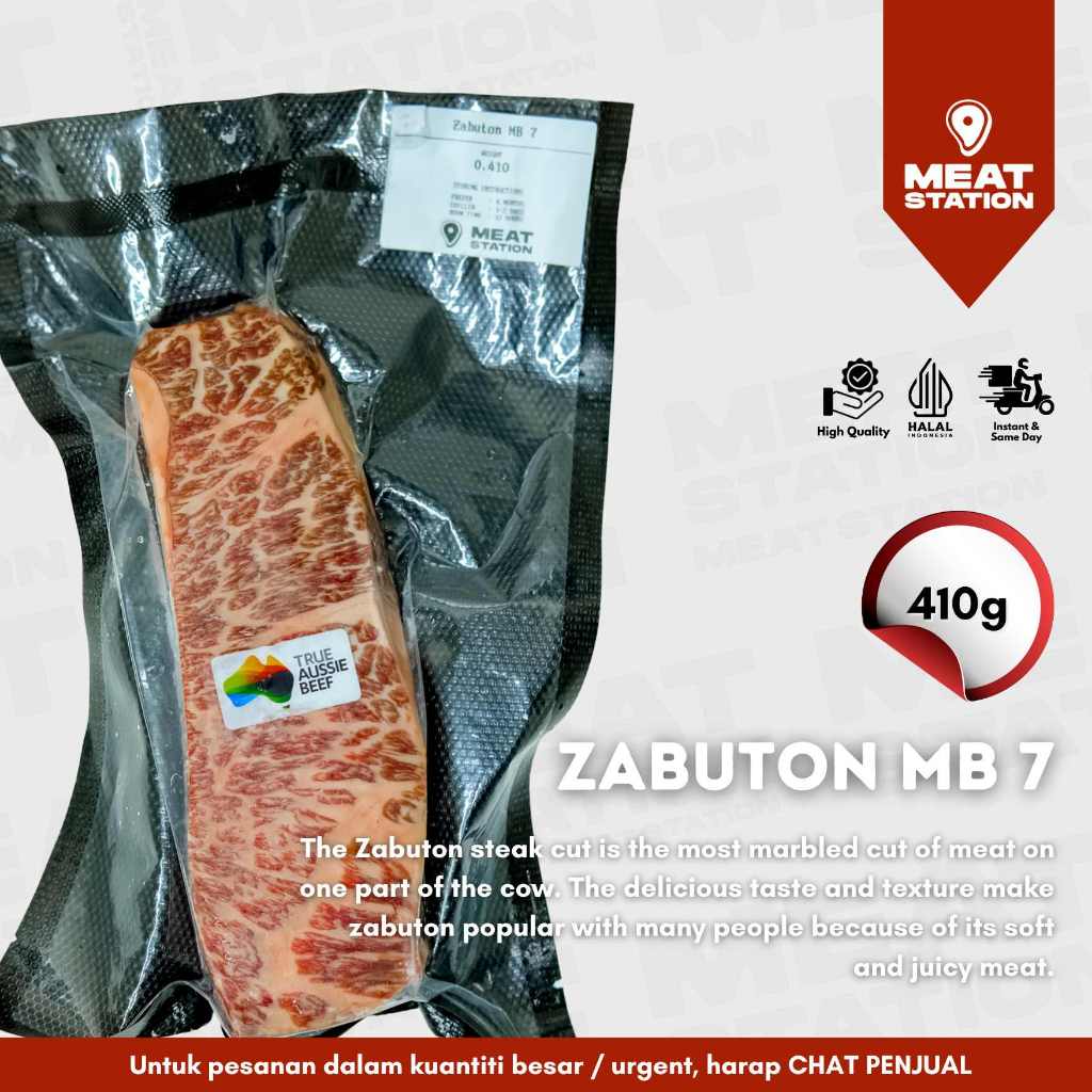 

AUS Wagyu Zabuton MB 7 410g / Beef Steak Cut / Beef Import