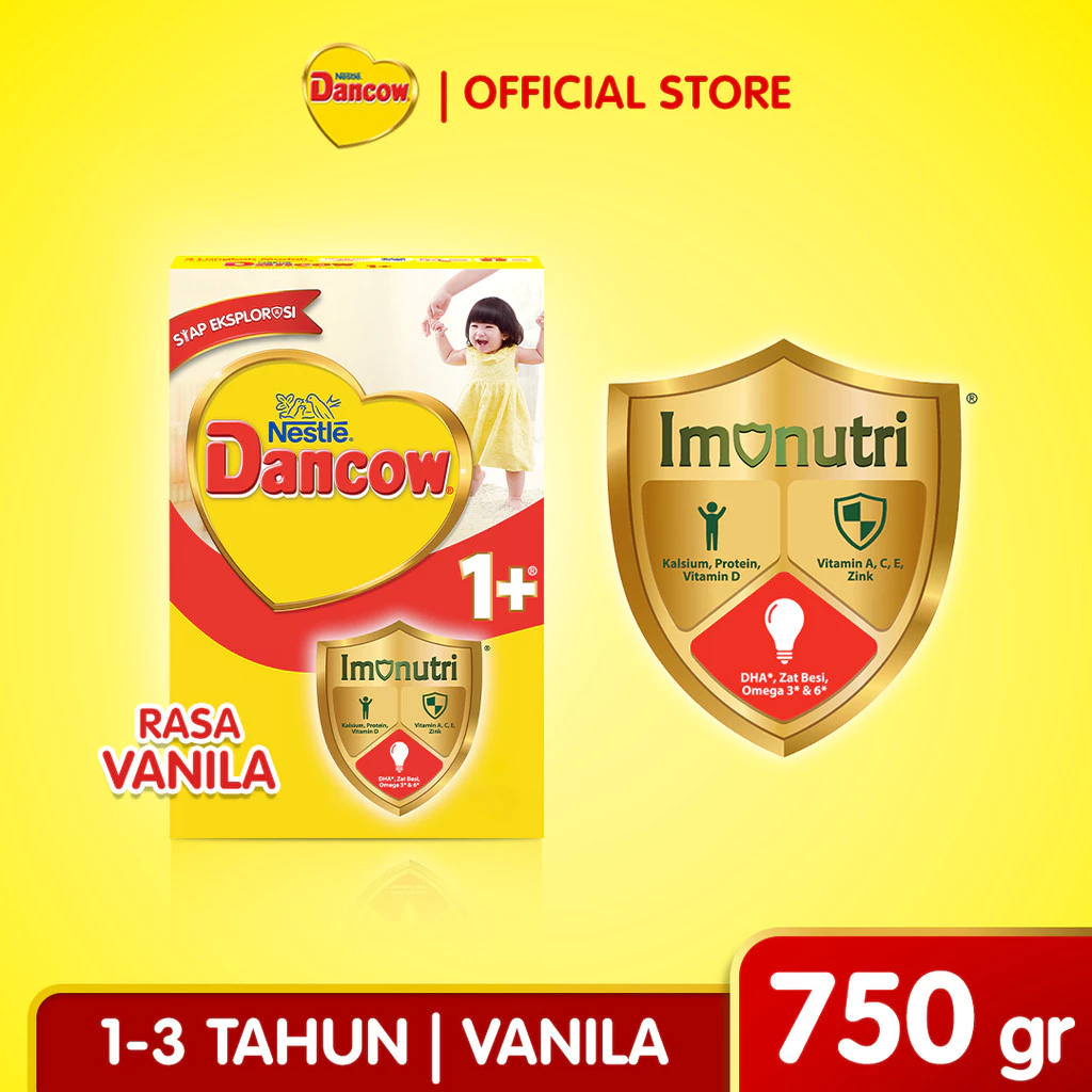 

Nestle Dancow 1+ Rasa Vanilla Ukuran 750gr