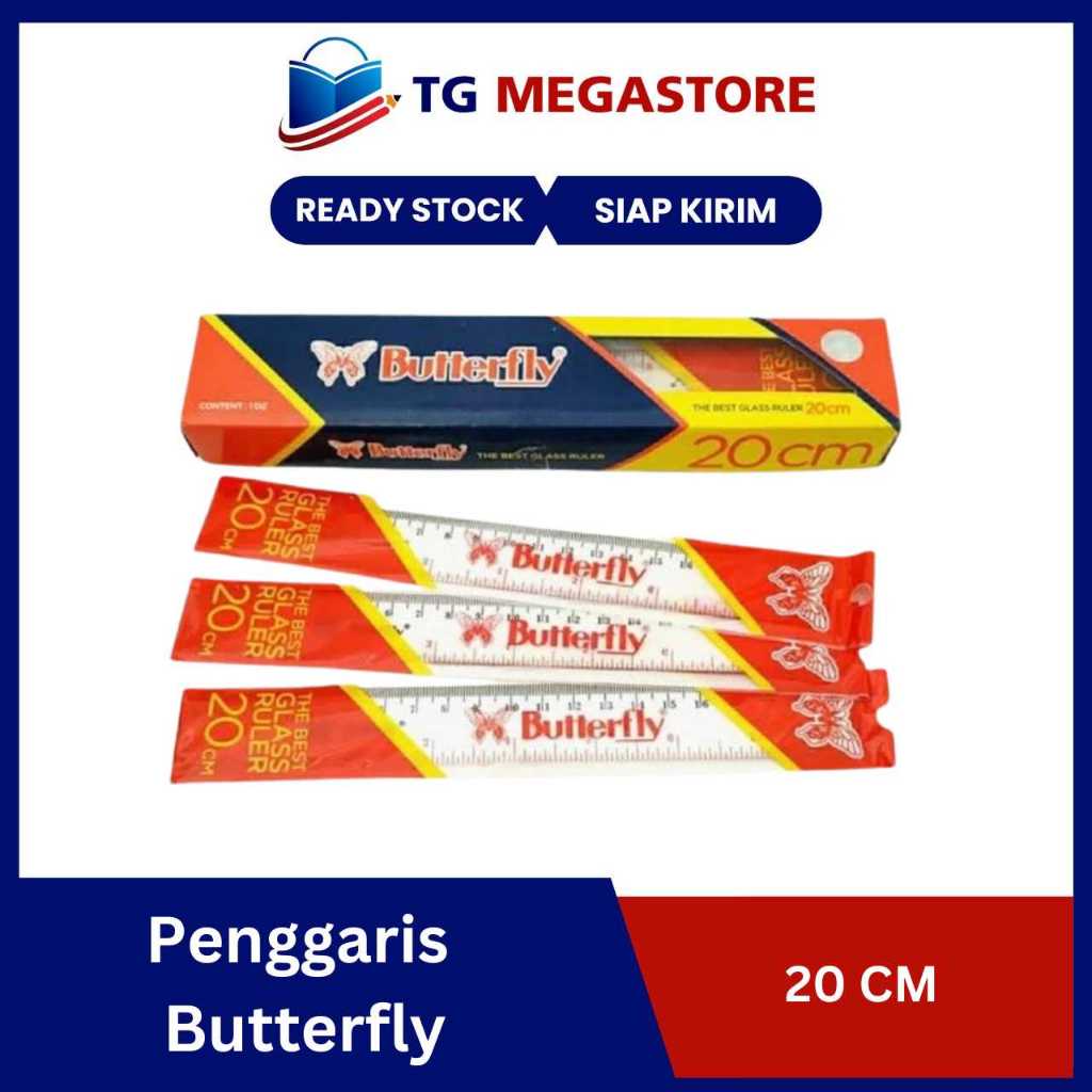 

Penggaris Butterfly 20 CM