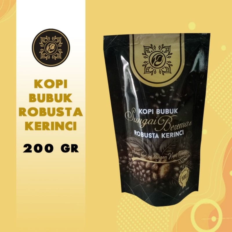 

Kopi bubuk Sungai Beremas Robusta Kerinci 200Gr