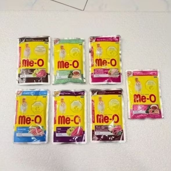 Makanan Kucing Basah Meo Pouch 80gr Wetfood Makanan Kucing Dewasa