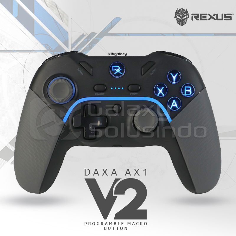 Rexus Daxa Asteria DX-AX1 V2 Wireless Gamepad - Black