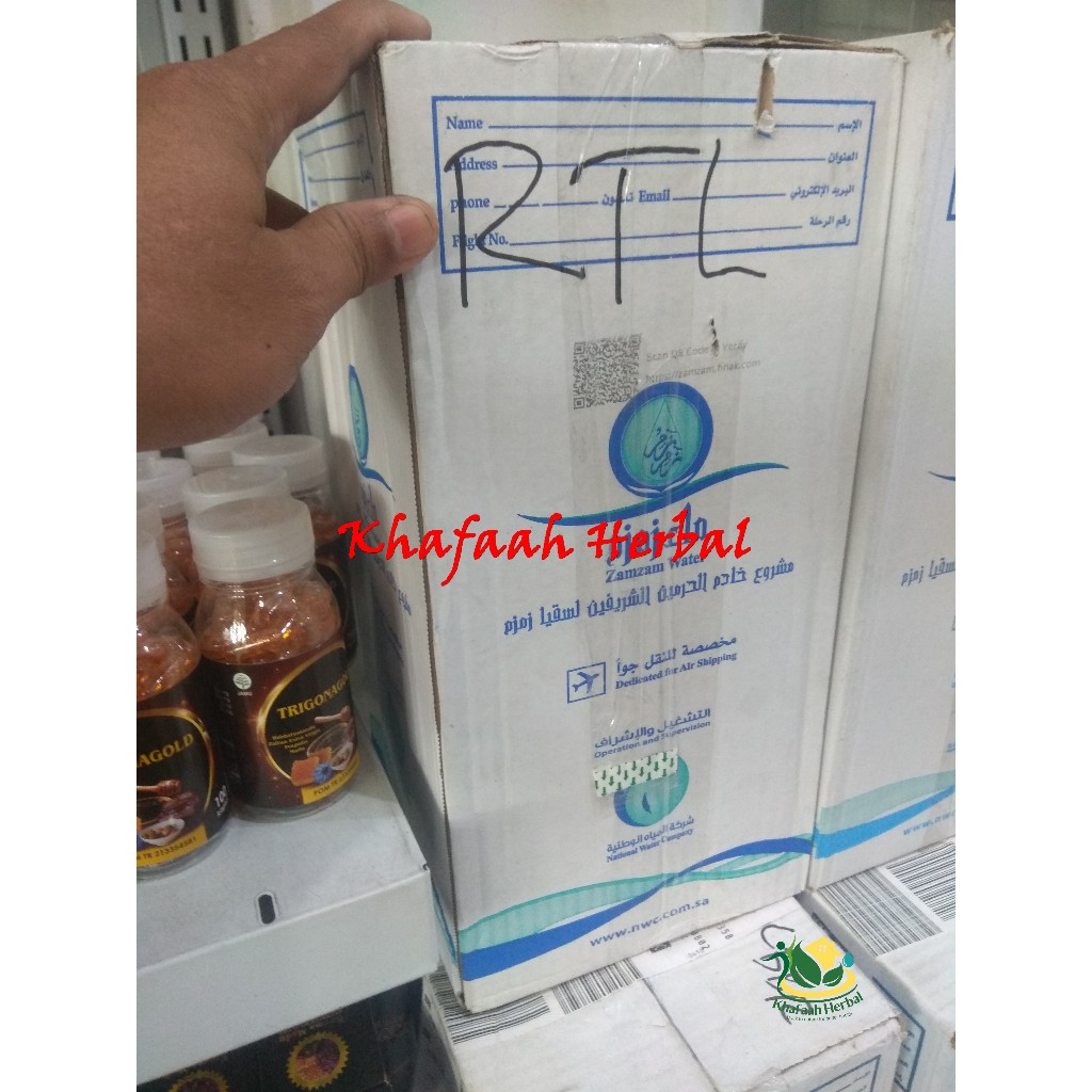 

Air Zamzam 5L Barcode Asli Original Arab Saudi Oleh Oleh Haji Umroh