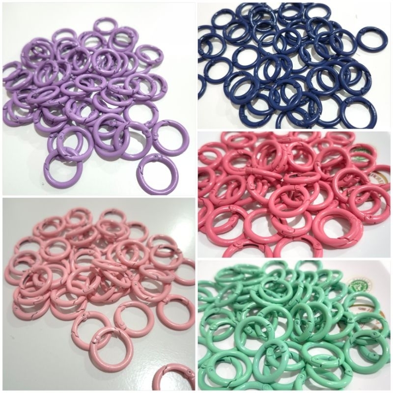 ring kait bulat warna untul cantolan strap hp,ganci