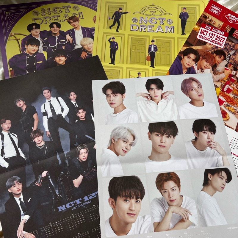 

[CLEARANCE SALE] FREE! CALENDAR SEASONS GREETING 2021 2022 NCT 127 NCT DREAM OFFICIALR