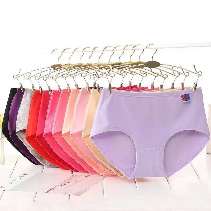 (COD)PROMO 12 PCS CELANA DALAM WANITA KATUN IMPORT / celana dalam wanita murah / celana dalam wanita