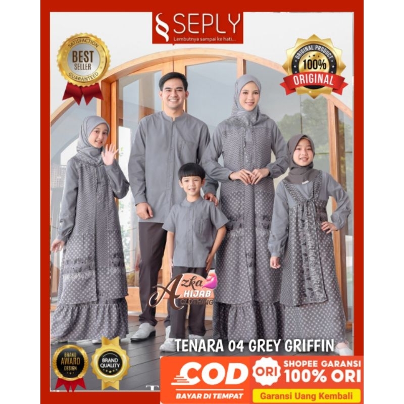 SEPLY CUCI GUDANG ‼️SARIMBIT TENARA 04 GREY GRIFFIN SEPLY ORIGINAL / BAJU COUPLE KELUARGA 2025 / BAJ