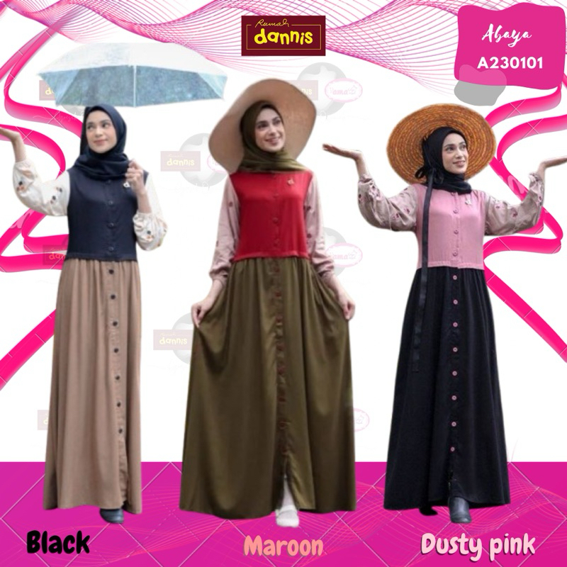 New arrival Abaya reguler  by dannis collection