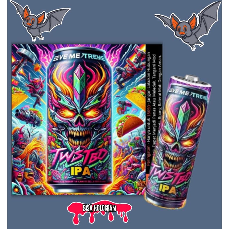 

FAMSTORE - Pelindung baterai - Stikerskin Wrap Baterai 18650 Motif Bottle art Full Motif Desain Dan Anti Gores