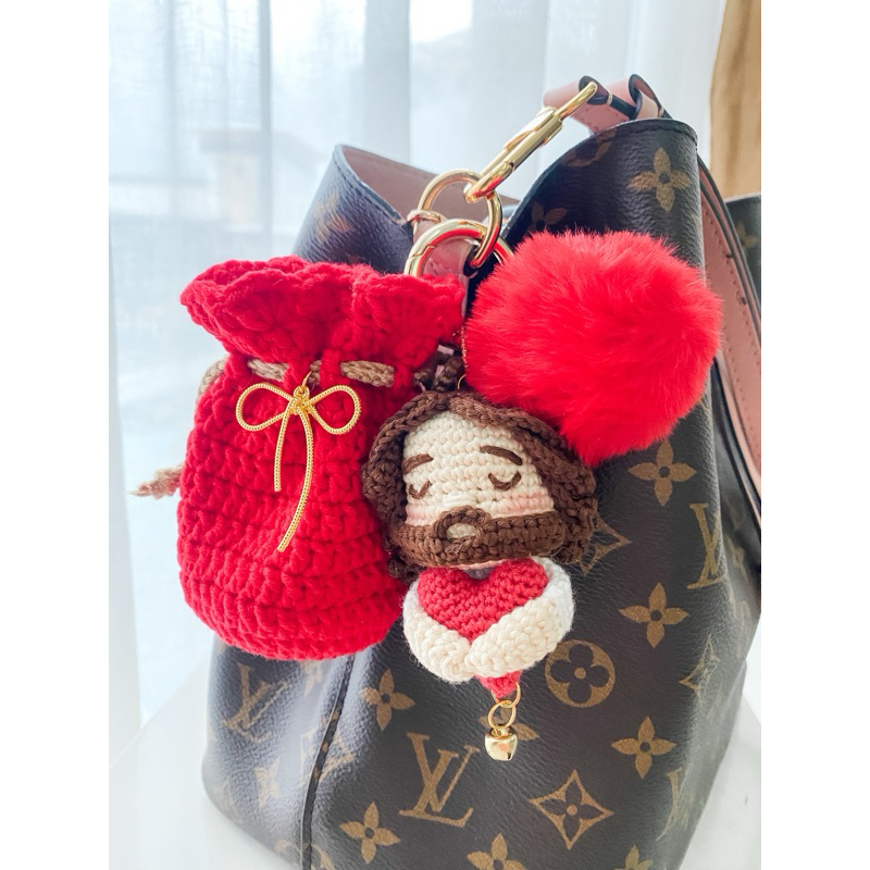 

angpao imlek pouch serut bag charm lucu chinese new year hiasan sincia angpao kain crochet handmade