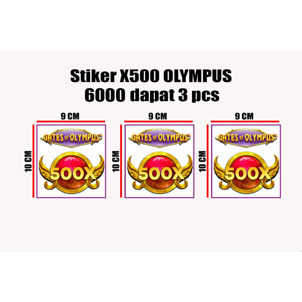 

Sticker mini uk 9 x 10 cm gambar X500 olympus