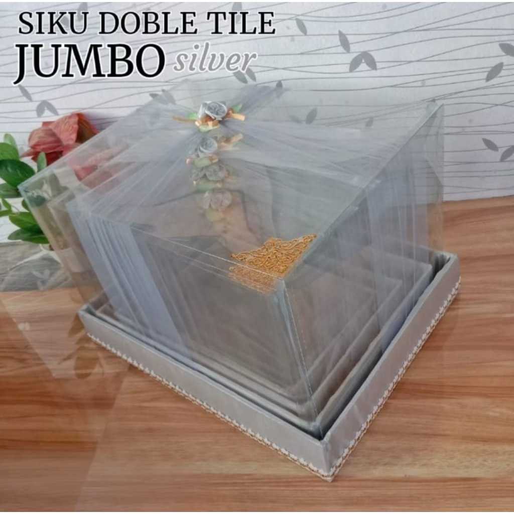 

Kotak Seserahan Pernikahan Set Lengkap Isi 4 Box Hantaran Parcel Mika Tile Silang