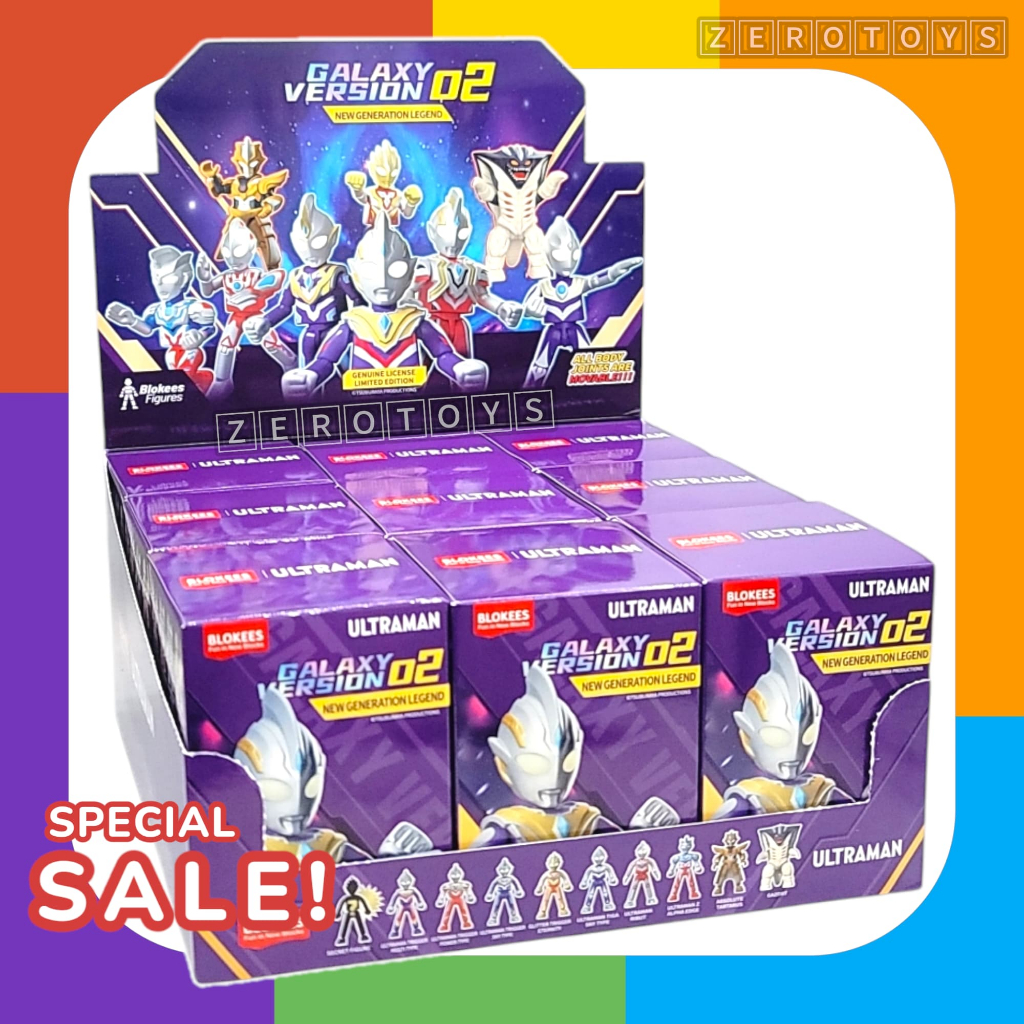 Blokees Ultraman 1 Box Galaxy Version Figure Ultramen Trigger Ribut Z Kaiju Monster GV 02