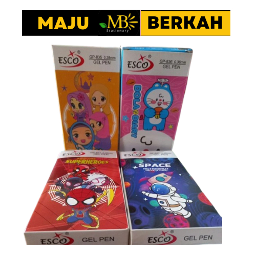 

PENA GEL ESCO GP-840 Hitam / Gel Pen Esco