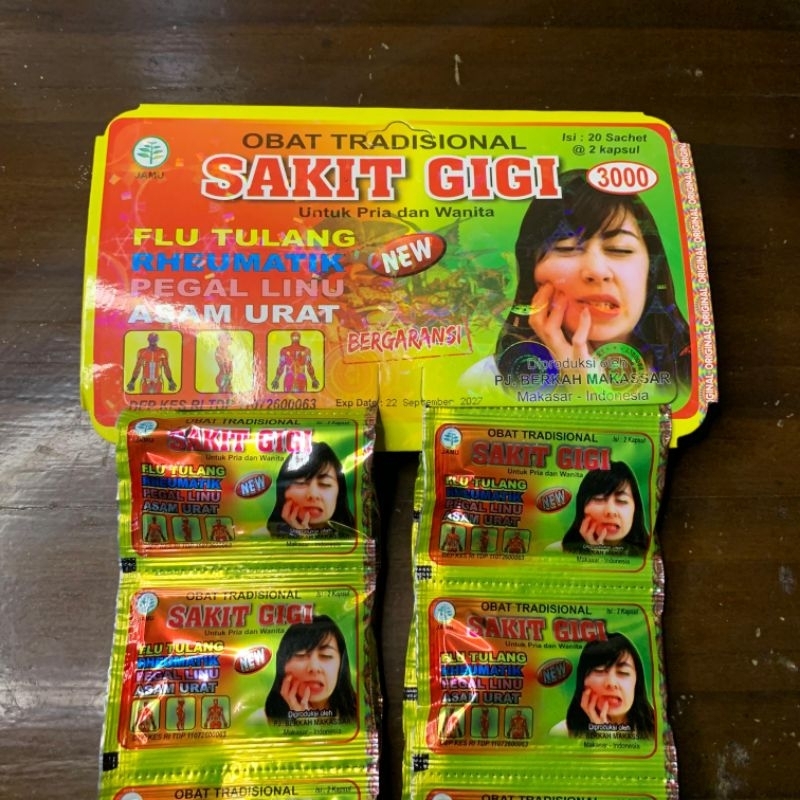 KAPSUL SAKIT GIGI ORIGINAL JAMU SAKIT GIGI