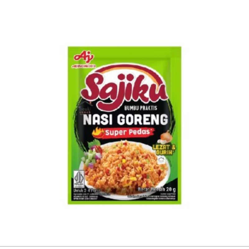 

Ajinomoto Bumbu Nasi Goreng Super Pedas Renteng 10x20 gr