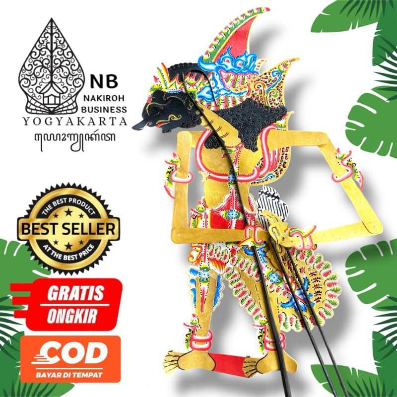 Nakiroh Business | Wayang Kulit Sapi ASLI Duryudana Ukuran Besar -+ 60cm Standar Pedalangan
