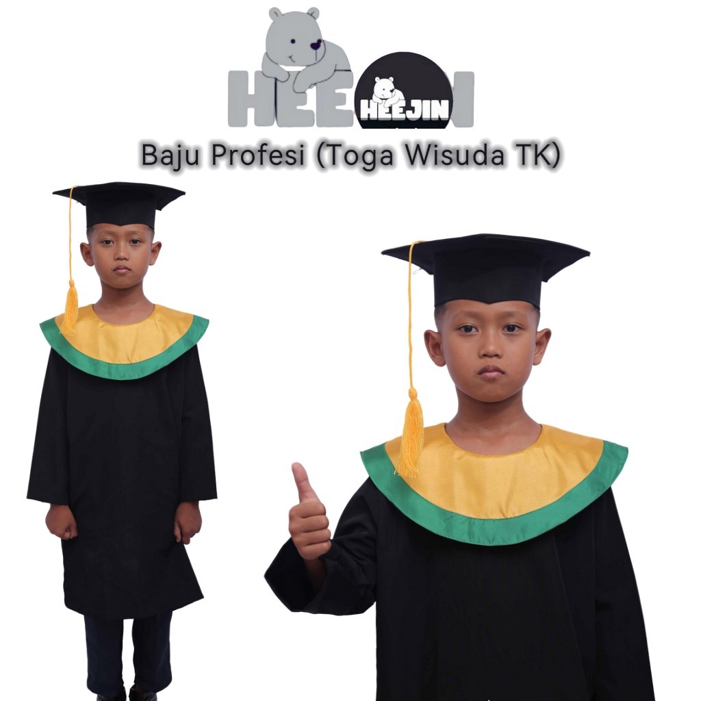 HEEJIN Baju Profesi Anak Laki Laki Toga Wisuda Custom TK SD