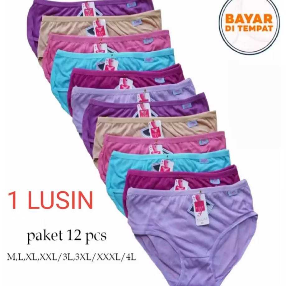PROMO TERLARIS (COD) 12 PCS CELANA DALEM WANITA / Celana dalem wanita dewasa / cd wanita/