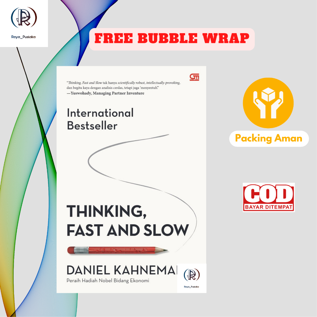Buku Thinking Fast and Slow oleh Daniel Kahneman - Bahasa Indonesia