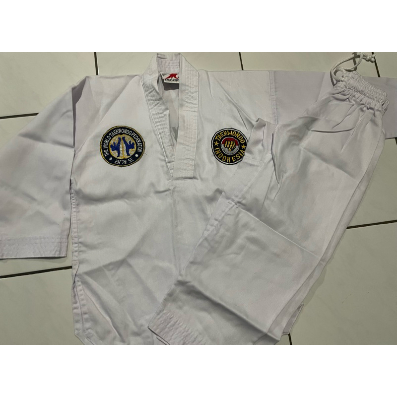 Setelan taekwondo anak preloved dobok atasan bawahan anak