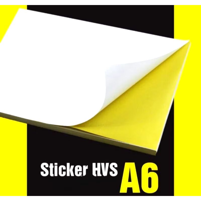 

Kertas Stiker HVS UK A6, ukuran : 15 x 10 CM