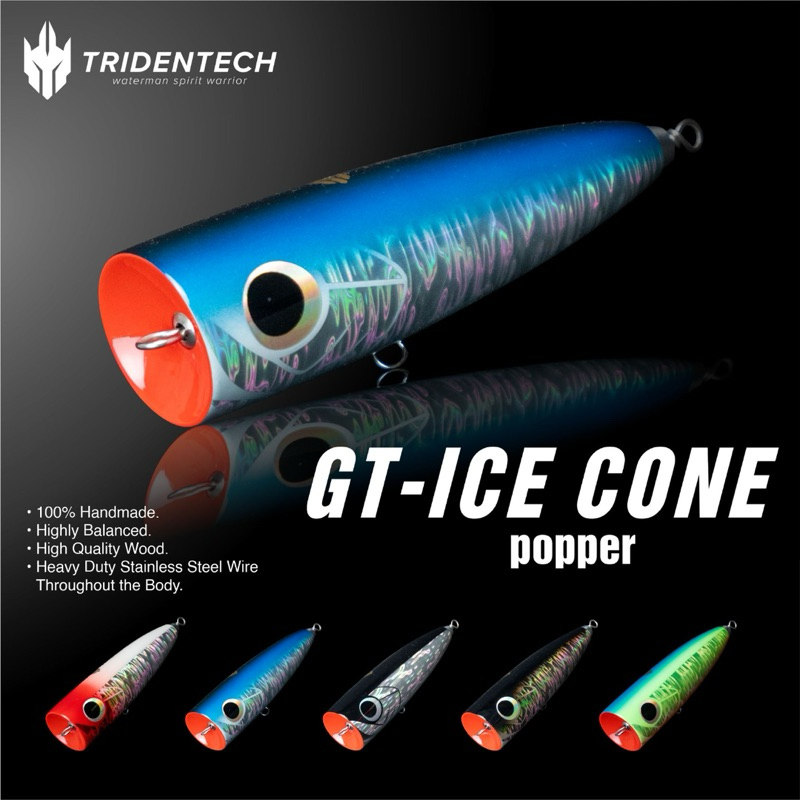 Umpan Popper Tridentech GT - Ice Cone 80gr