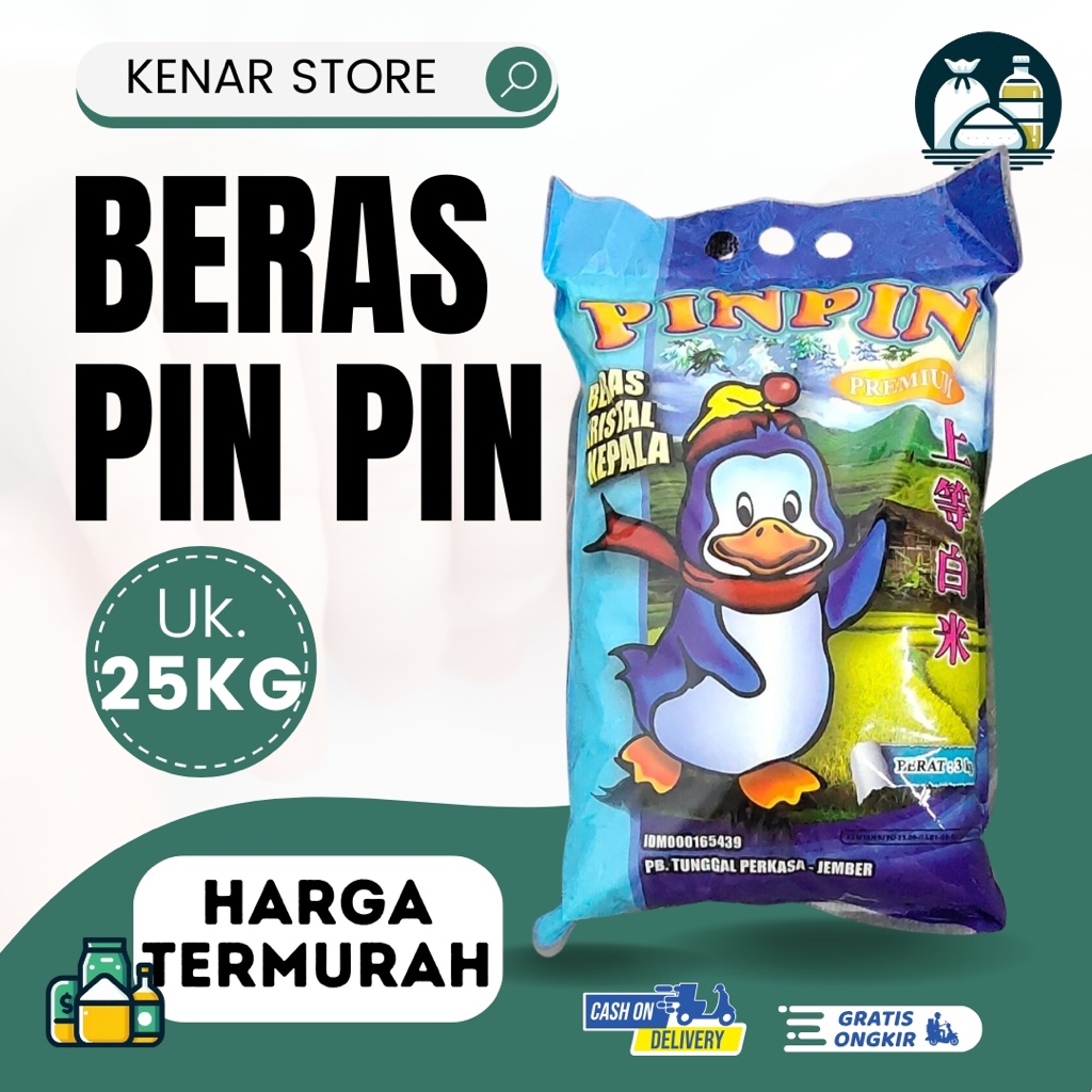 

Termurah! Beras Pinpin 25 kg Pin Pin Beras Punel Wangi Enak