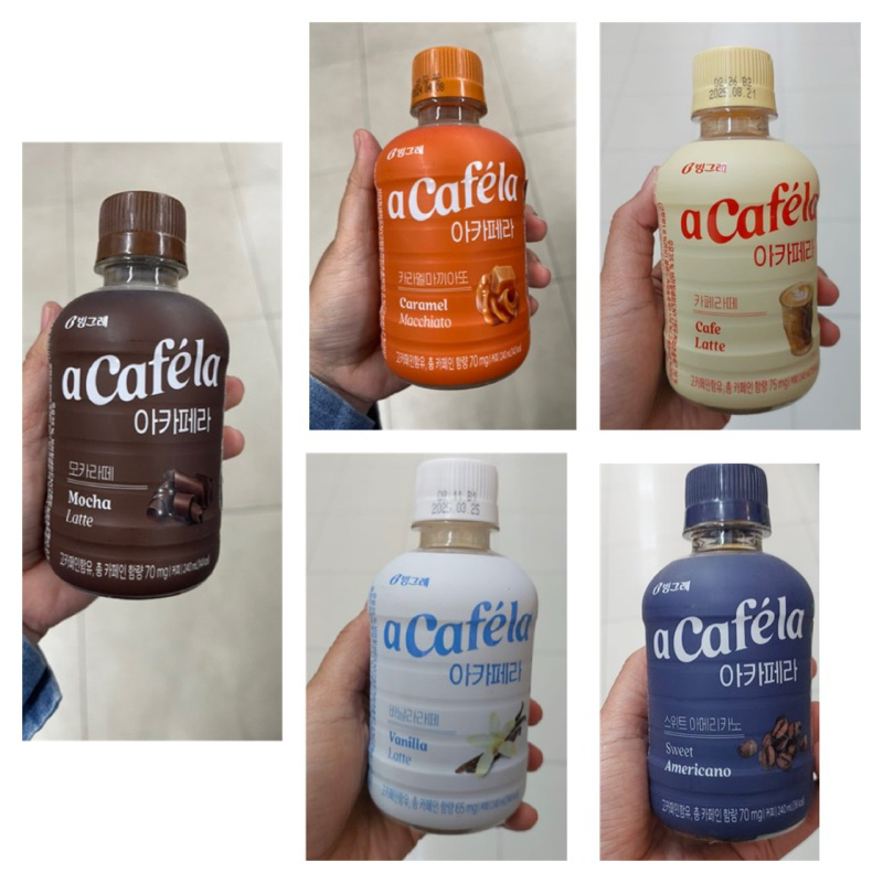 

BINGGRAE ACAFELA - Kopi botol asli Korea