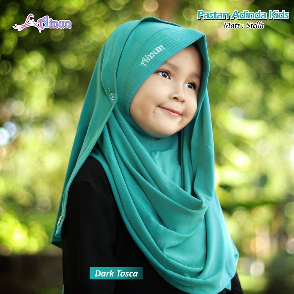 Baru Ainun Kids Hijab Anak Pastan Adinda Pasmina Instan Anak Stella Premium