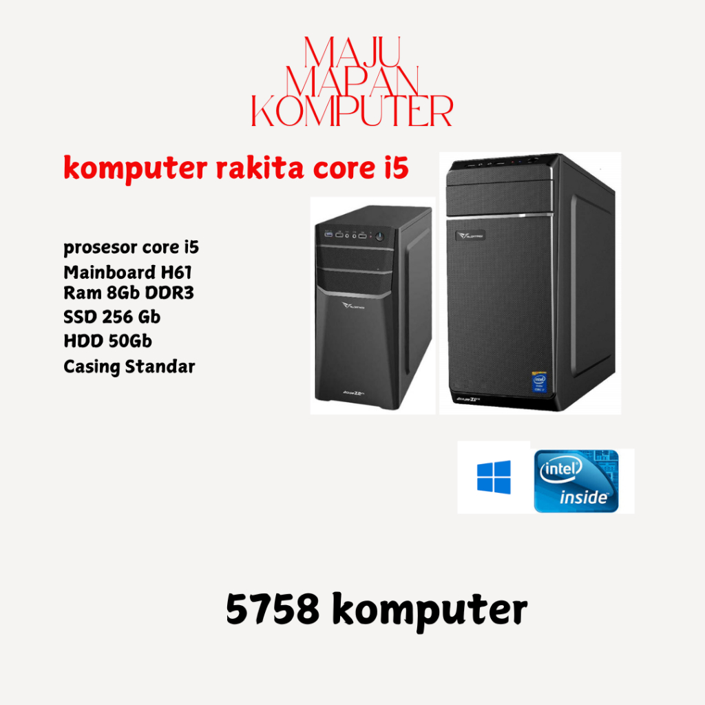 Paket komputer Core i5 Siap Pakai