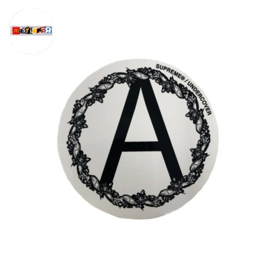 

sticker Supreme x undercover anarchy graphic logo stiker streetwear