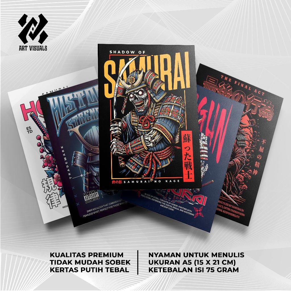 

Buku Tulis Custom Tema Anime Samurai Terlengkap Termurah Model Bebas Pilih Foto / Buku Tulis Sekolah / Buku Catatan